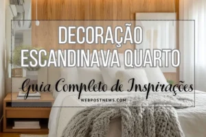 Quarto escandinavo pequeno decorado com cama de roupa de cama branca, manta de tricô cinza e parede de madeira clara, transmitindo aconchego minimalista